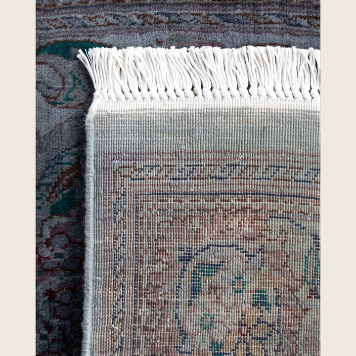 Grey Traditional Samsara Wool Runner - 2'7" x 12'8"