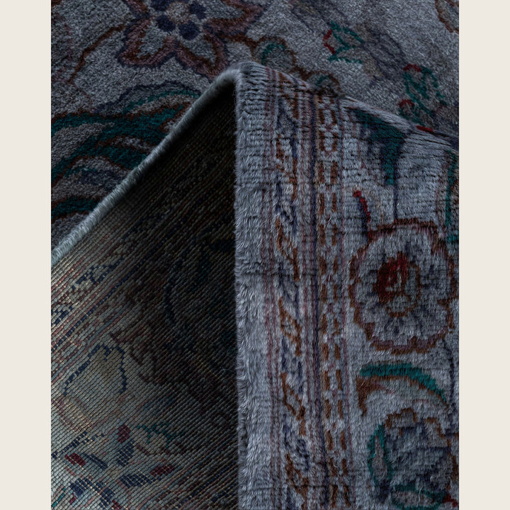 Grey Traditional Samsara Wool Runner - 2'7" x 12'8"