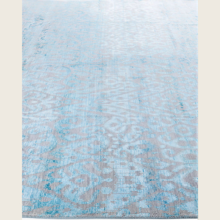 Beige Traditional Ikat Wool Rug - 8'3" x 10'2"