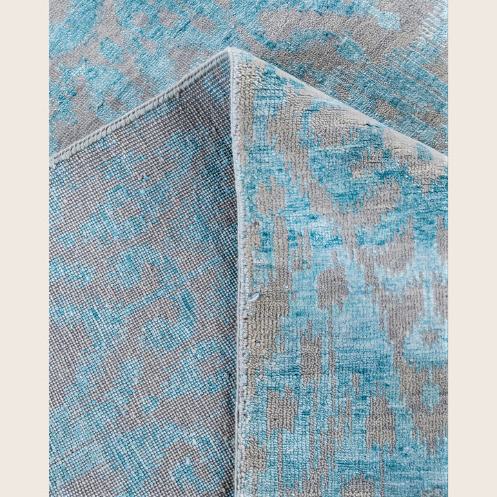 Beige Traditional Ikat Wool Rug - 8'3" x 10'2"