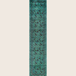 Green Traditional Samsara Wool Runner - 2'8" x 12'1"