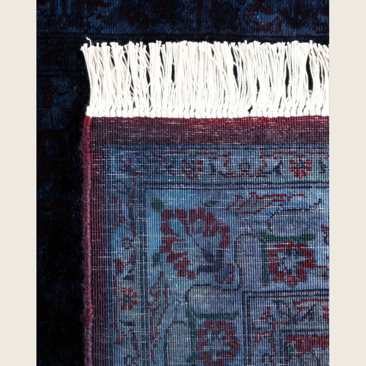 Purple Traditional Samsara Wool Runner - 2'4" x 11'10"