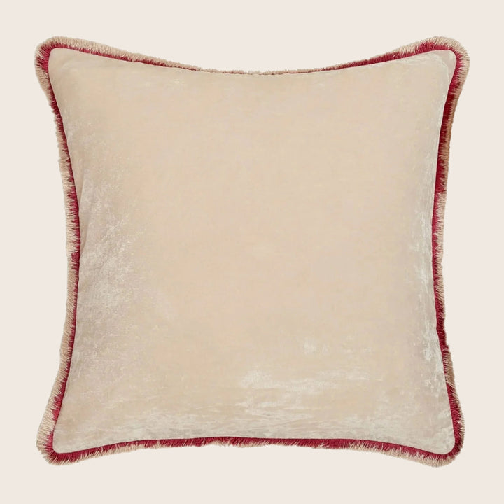 Silk Velvet Fringe Pillow