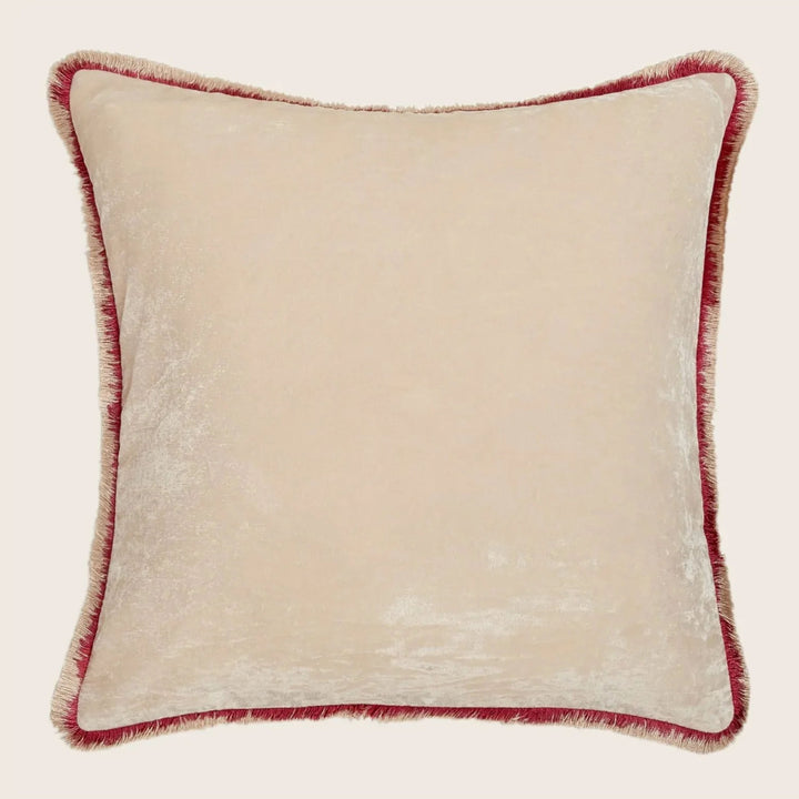 Silk Velvet Fringe Pillow