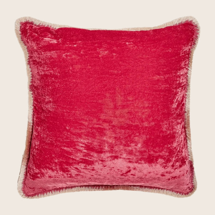 Silk Velvet Fringe Pillow
