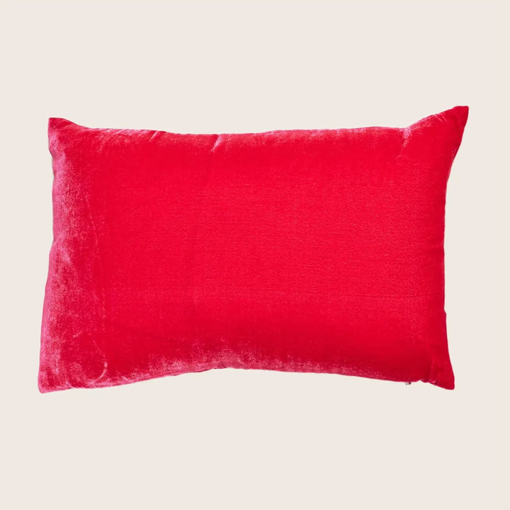 Silk Velvet Lumbar Pillow