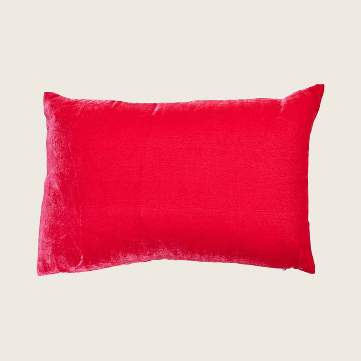 Silk Velvet Lumbar Pillow
