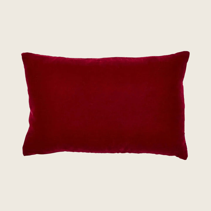 Silk Velvet Lumbar Pillow