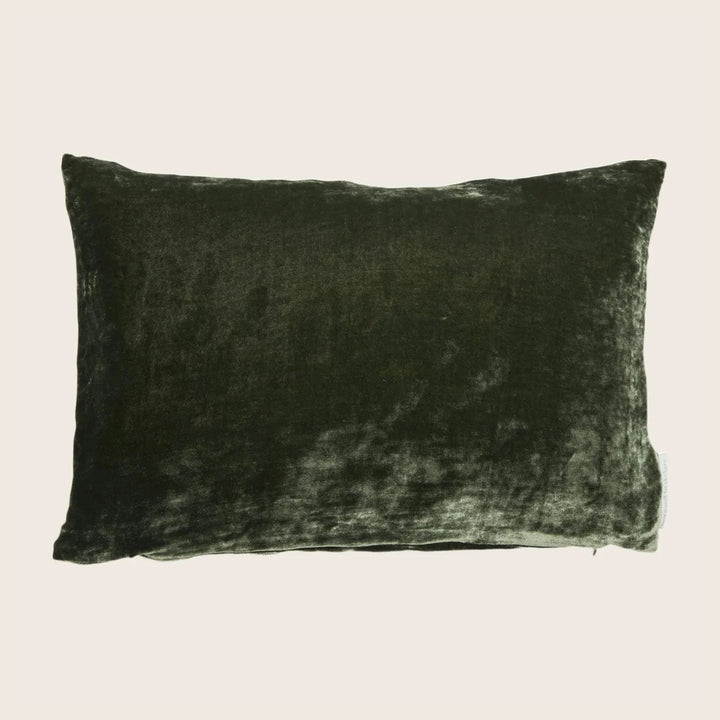 Silk Velvet Lumbar Pillow