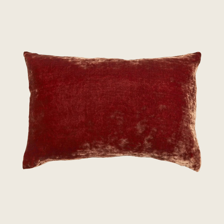 Silk Velvet Lumbar Pillow