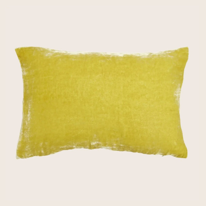 Silk Velvet Lumbar Pillow