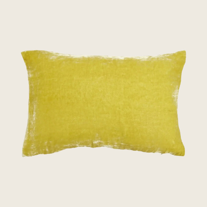 Silk Velvet Lumbar Pillow