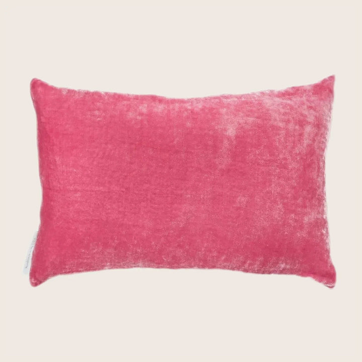 Silk Velvet Lumbar Pillow