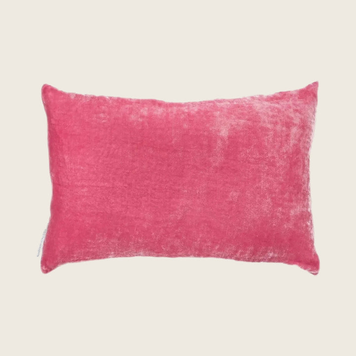 Silk Velvet Lumbar Pillow
