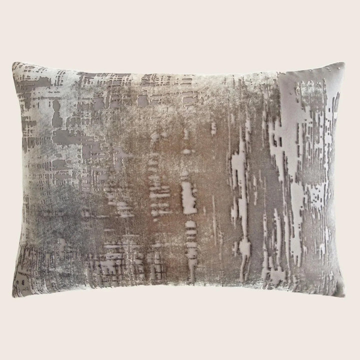 Brushstroke Velvet Pillow, Coyote
