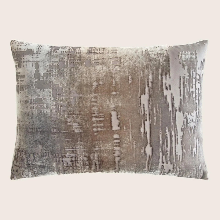 Brushstroke Velvet Pillow, Coyote