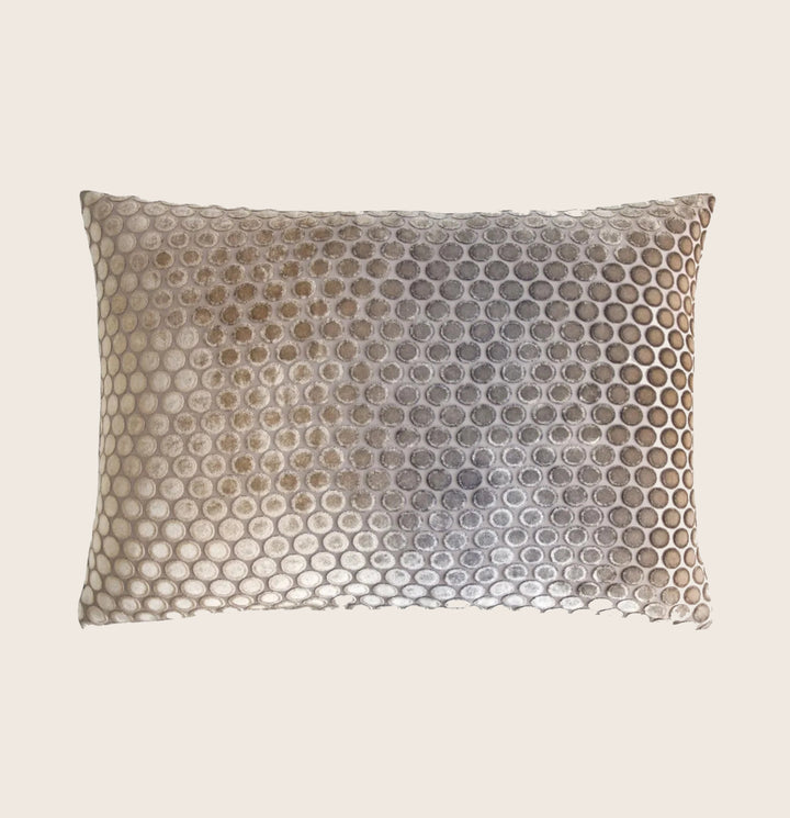 Dots Velvet Pillow, Coyote