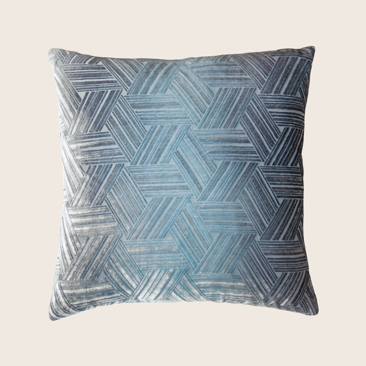 Entwined Velvet Throw Pillow, Dusk