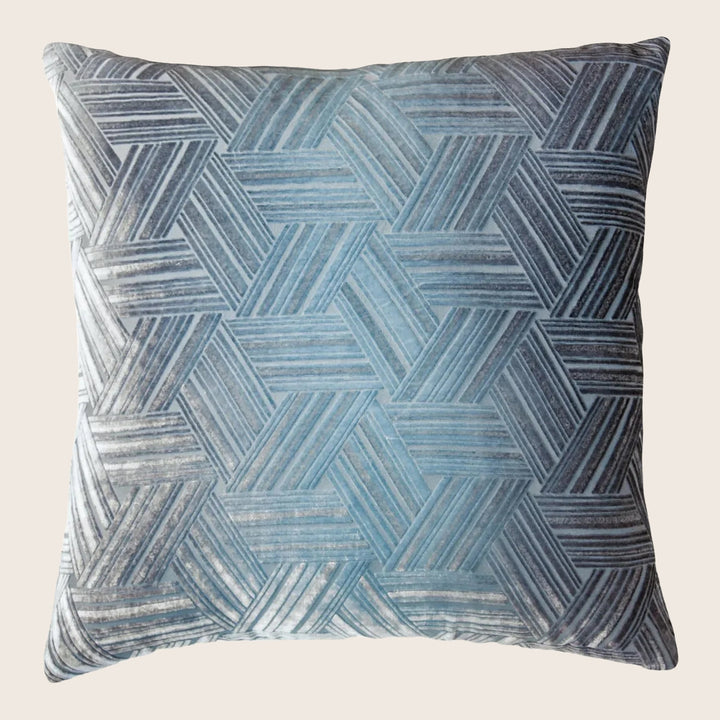 Entwined Velvet Throw Pillow, Dusk