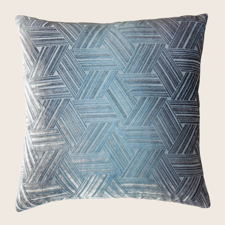 Entwined Velvet Throw Pillow, Dusk