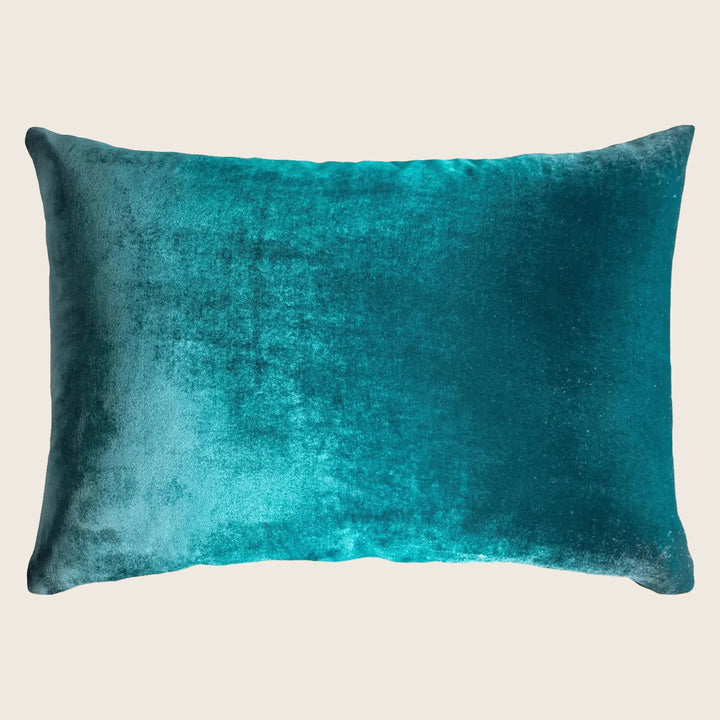 Ombre Velvet Throw Pillow, Pacific