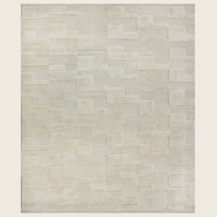 Image for Beige Textured Wool Rug - 8' x 10'