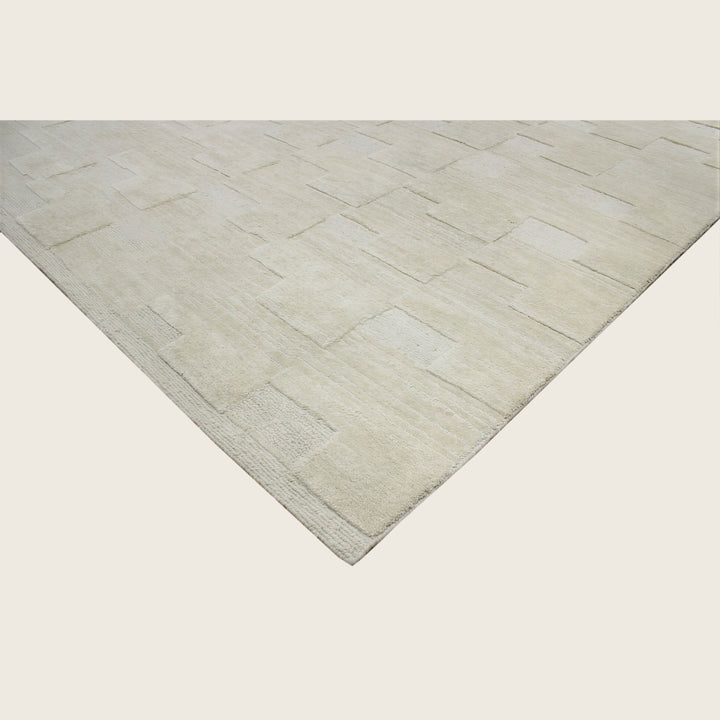 Image for Beige Textured Wool Rug - 8' x 10'