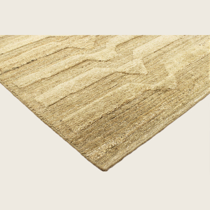 Image for Gold Textured Wool Rug - 8' x 10'