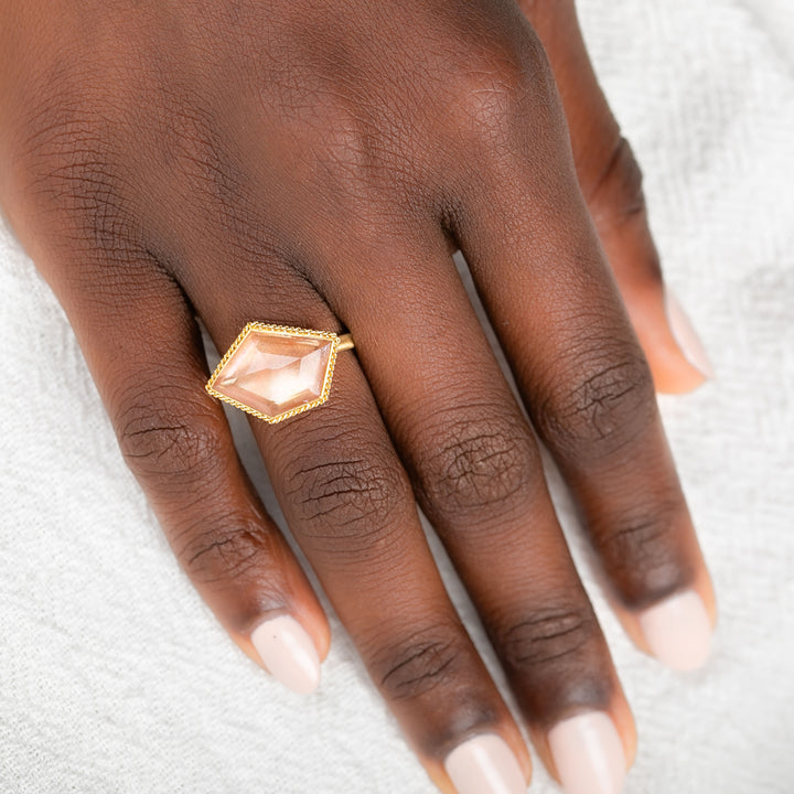 Image for One-of-a-Kind 18K Yellow Gold 5.6 ct. Faceted Sunstone Ring