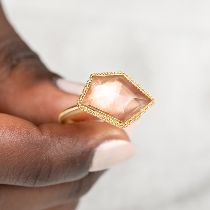 Image for One-of-a-Kind 18K Yellow Gold 5.6 ct. Faceted Sunstone Ring