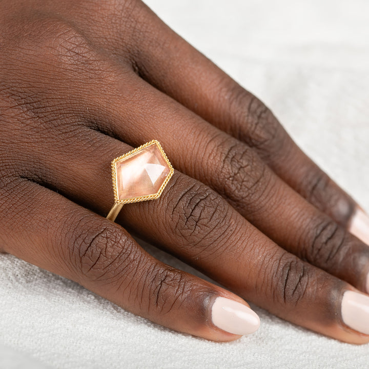 Image for One-of-a-Kind 18K Yellow Gold 5.6 ct. Faceted Sunstone Ring