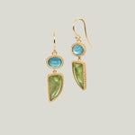 Image for One-of-a-Kind 18K Yellow Gold 4.08 ct. Peridot, 1.49 ct. Apatite Double Drop Earrings