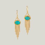 Image for One-of-a-Kind 18K Yellow Gold 1.2 ct. Black Opal Fringe Earrings