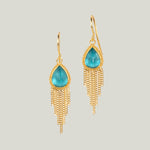 Image for One-of-a-Kind 18K Yellow Gold 3.01 ct. Teardrop Apatite Fringe Earrings