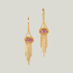 Image for 18K Yellow Gold 1.1 ct. Rhodocrosite Fringe Earrings