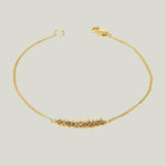 Image for 18K Yellow Gold Champagne Diamond Textile Row Bracelet