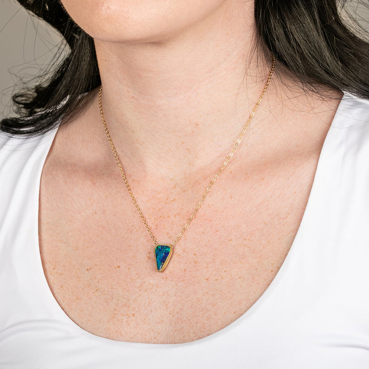 Image for One-of-a-Kind 18K Yellow Gold 4.34 ct. Boulder Opal Necklace
