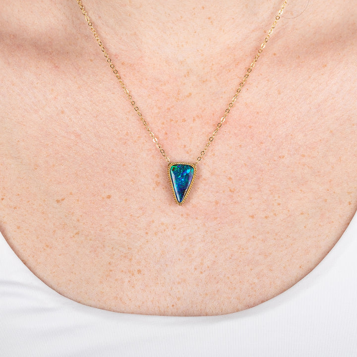 Image for One-of-a-Kind 18K Yellow Gold 4.34 ct. Boulder Opal Necklace