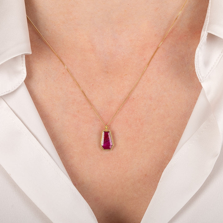 Image for One-of-a-Kind 18K Yellow Gold 1.57 ct. Ruby Necklace