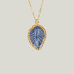Image for One-of-a-Kind 18K Yellow Gold 2.94 ct. Carved Leaf Tanzanite Necklace
