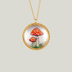 Image for One-of-a-Kind 18K Yellow Gold 4.68 ct. Rock Crystal Mushroom Necklace