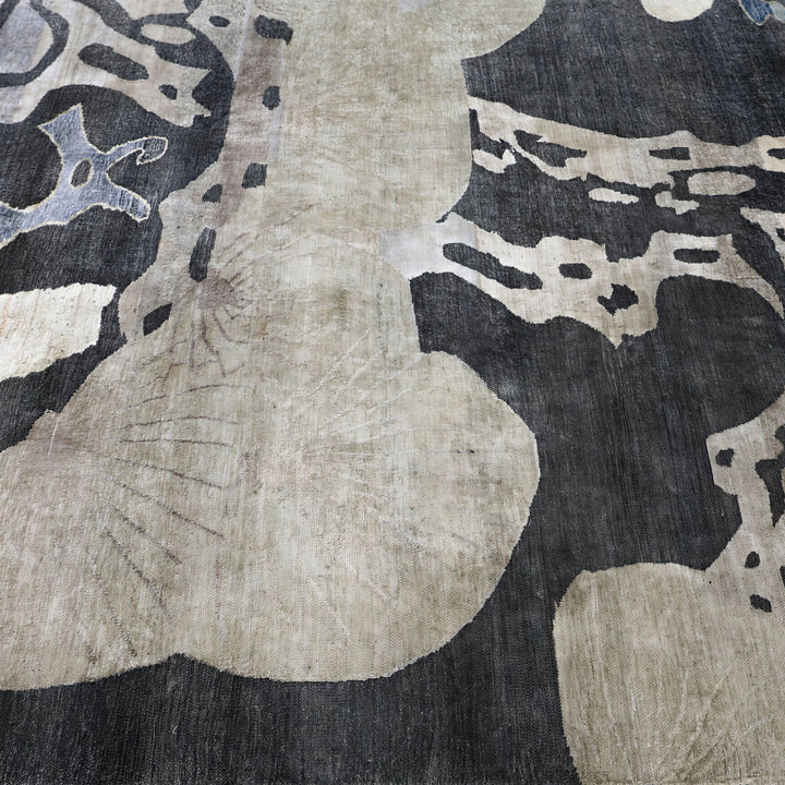 Image for Blue Cream Alchemy Transitional Silk Rug - 5'9" x 9'