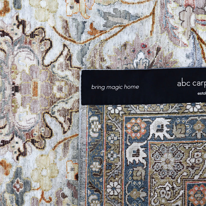 Image for Beige Alchemy Traditional Silk Rug - 9'8" x 14'