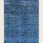 Image for Blue Cream Alchemy Traditional Silk Rug - 7'8" x 10'1"