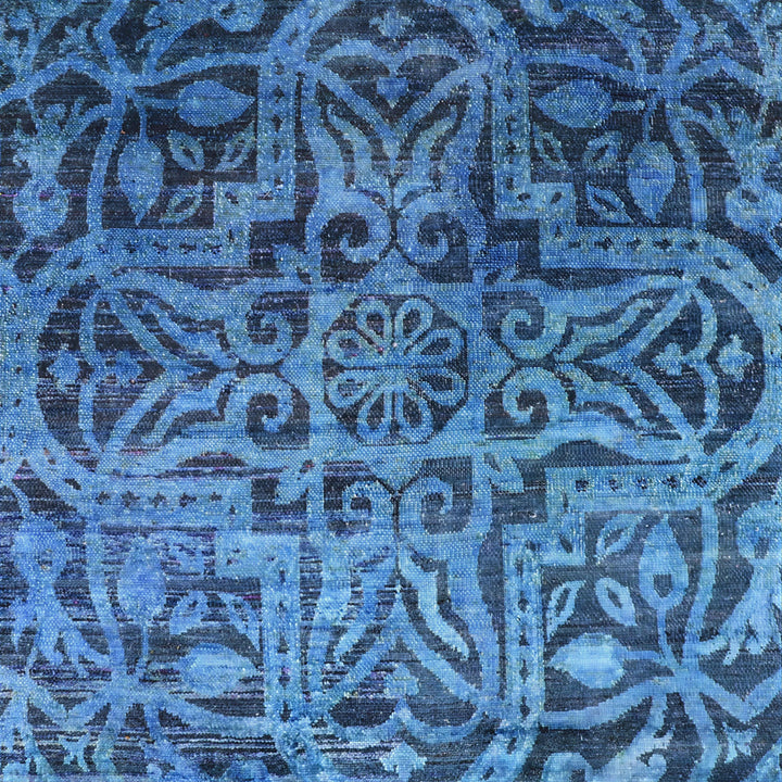Image for Blue Cream Alchemy Traditional Silk Rug - 7'8" x 10'1"