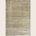 Image for Light Blue Alchemy Traditional Wool Silk Blend Rug - 10' x 14'8"