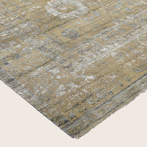 Image for Light Blue Alchemy Traditional Wool Silk Blend Rug - 10' x 14'8" - hover