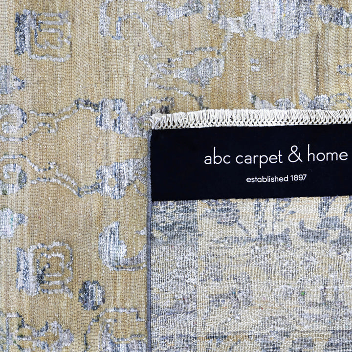 Image for Light Blue Alchemy Traditional Wool Silk Blend Rug - 10' x 14'8"