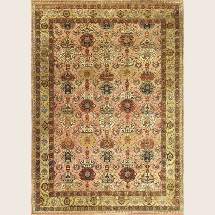 Image for Pink Brown Alchemy Traditional Wool Rug - 9'11" x 13'8"