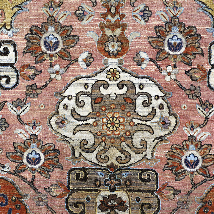 Image for Pink Brown Alchemy Traditional Wool Rug - 9'11" x 13'8"
